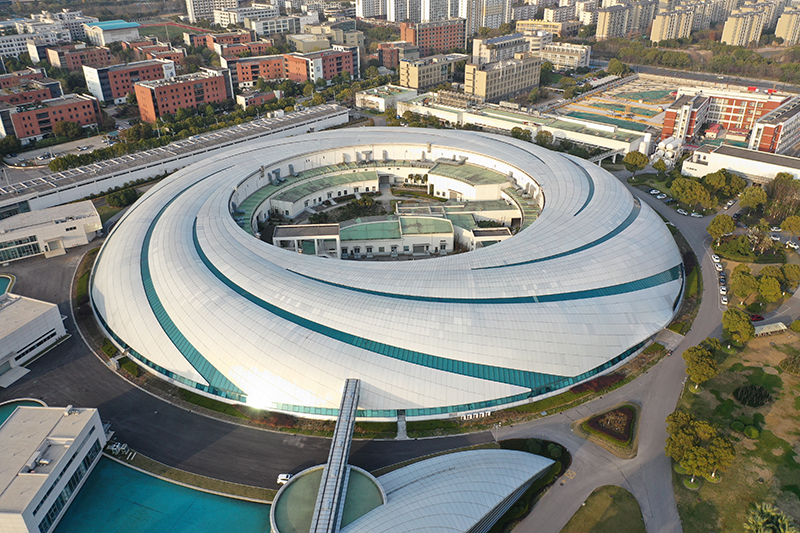 2019年3月12日，航拍上海光源項目。