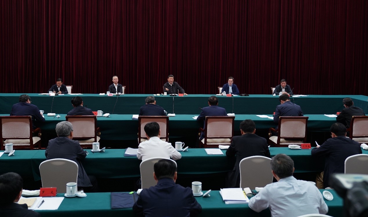 2019年5月20日至22日，中共中央總書記、國家主席、中央軍委主席習(xí)近平在江西考察，主持召開推動中部地區(qū)崛起工作座談會并發(fā)表重要講話。新華社記者 謝環(huán)馳 攝 